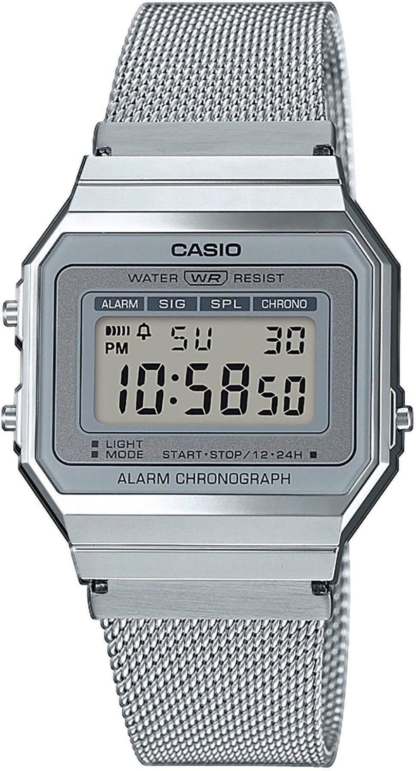 

CASIO VINTAGE Цифровые часы в серебристом цвете