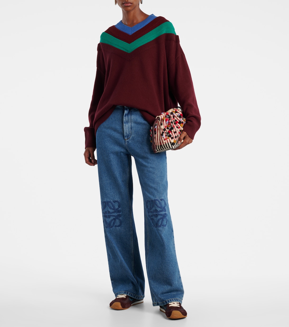 Джинсы Anagram Wide Leg Loewe, Jeans Blue — фото 2