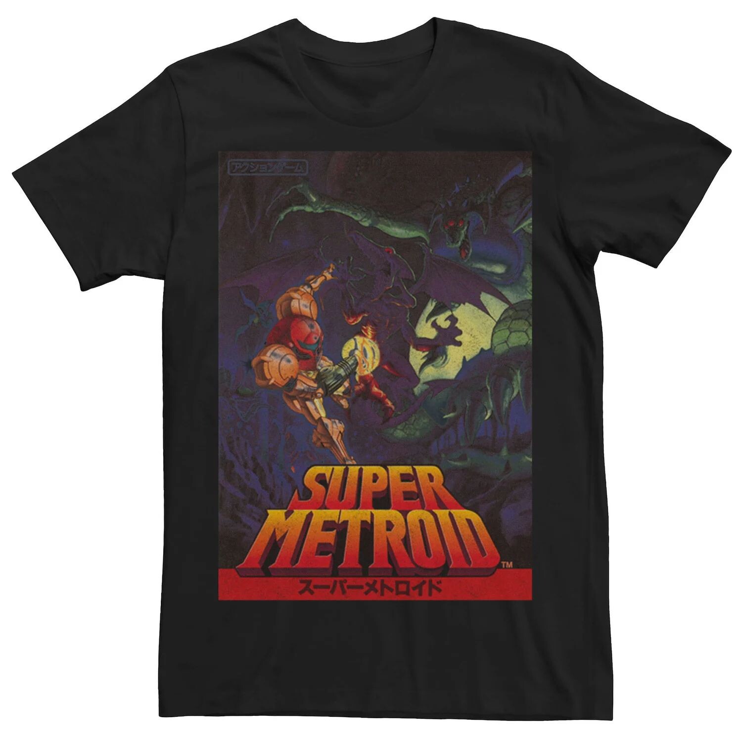 

Мужская футболка-футболка Nintendo Samus Super Metroid Licensed Character