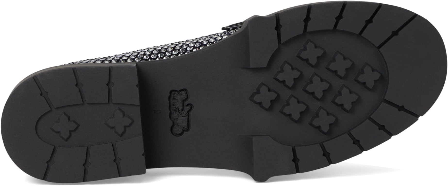 Лоферы COACH Leah Loafer With Crystal, черный — фото 3