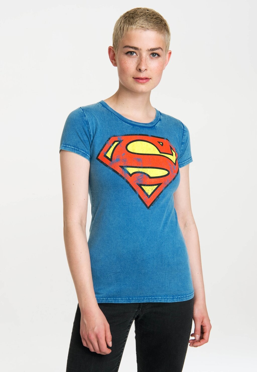 

Футболка с принтом SUPERMAN LOGOSHIRT, цвет blau