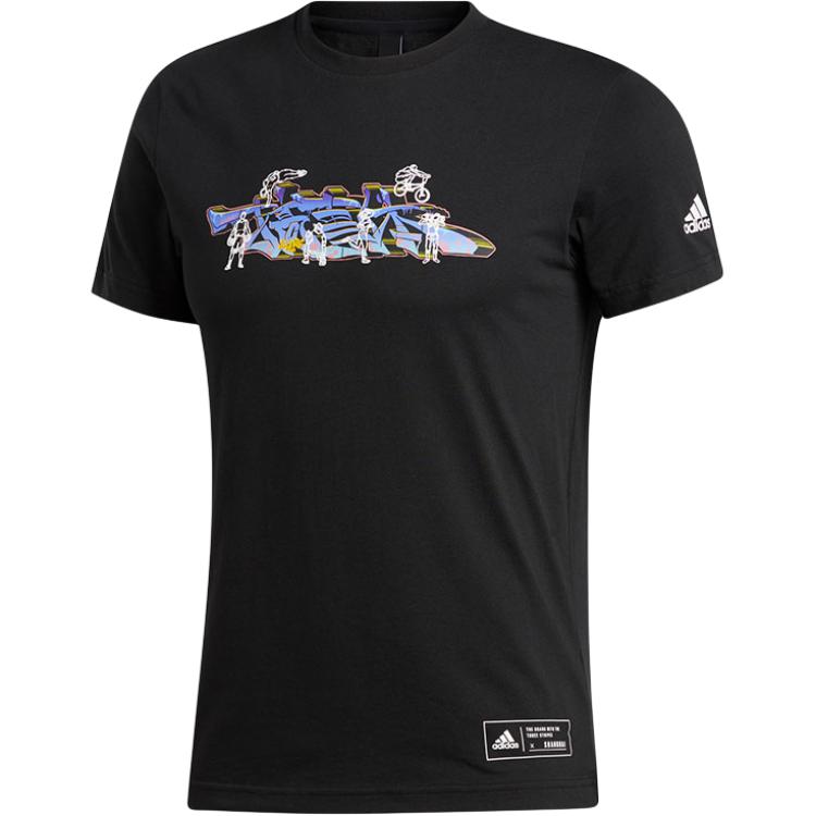 

Футболка мужская черная Adidas, Черный, Футболка мужская черная Adidas