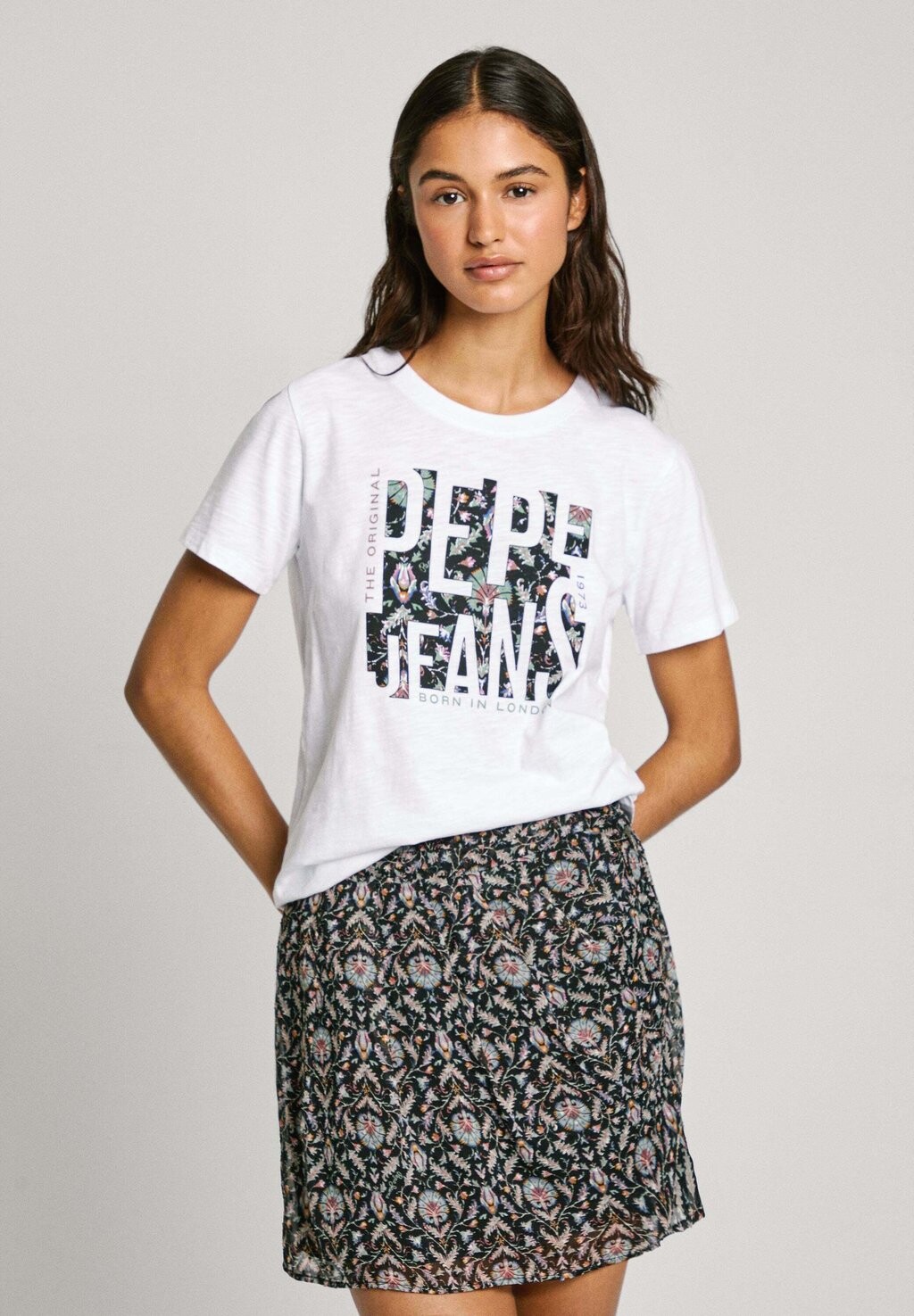 

Футболка с принтом Pepe Jeans, белый