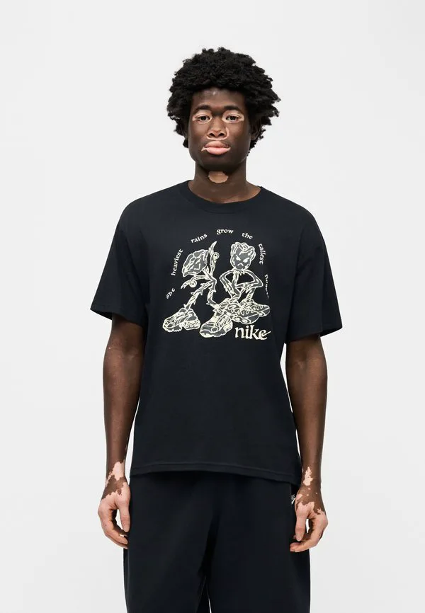 Футболка с принтом цветов Nike Sportswear, Black — фото 4