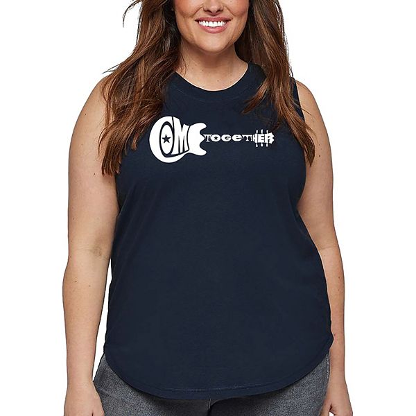 

Женская футболка plus size с принтом Word Art - Come Together La Pop Art, Navy, Синий, Женская футболка plus size с принтом Word Art - Come Together La Pop Art, Navy