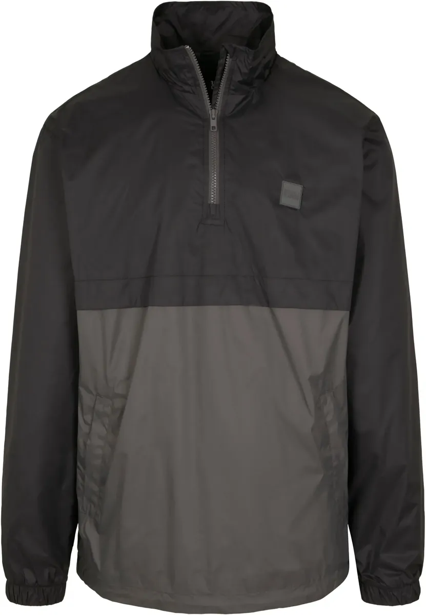 

Куртка всепогодная URBAN CLASSICS " Urban Classics Men's Stand Up Collar Pullover Jacket" (1 шт.), без капюшона, черный