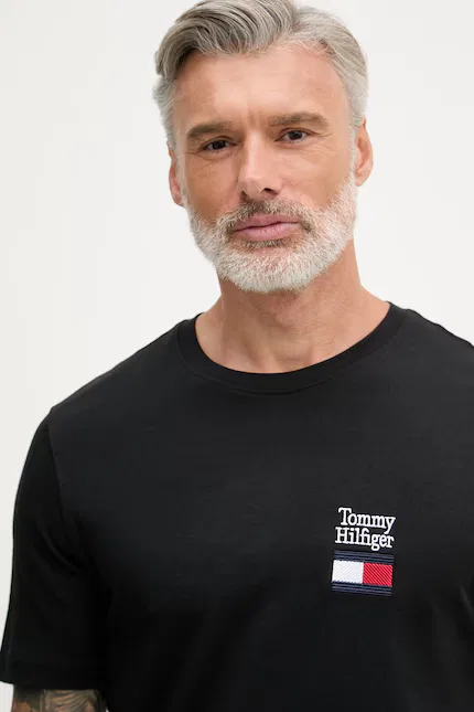 Футболка классическая Tommy Hilfiger, черный — фото 4