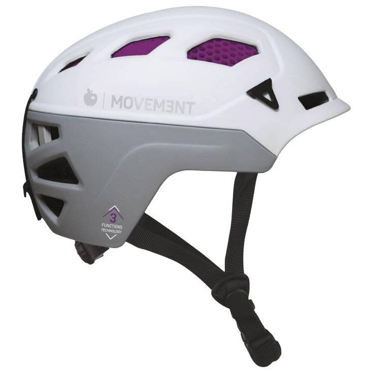 

Шлем 3tech alpi honeycomb женский белый серый фиолетовый белый - м Movement