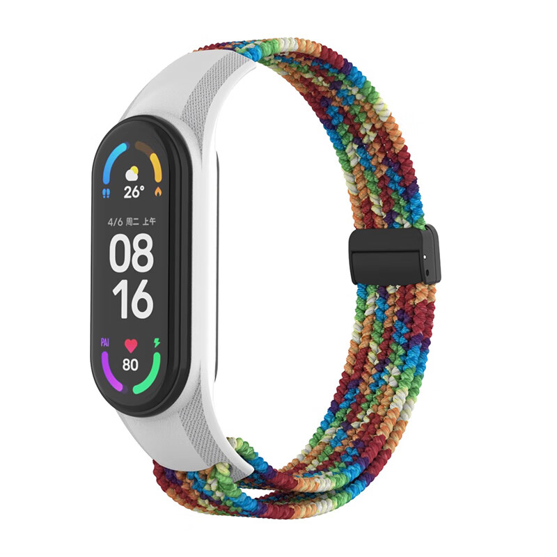 

CHENSONG Часы Strap Xiaomi Compatibility Nylon Material, One-piece case/nylon braided [Colorful] magnetic buckle strap