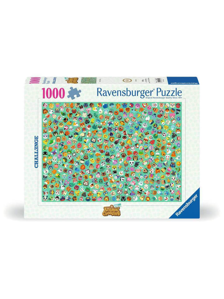 

Пазл Ravensburger из 1000 деталей, задание Animal Crossing, в цвете