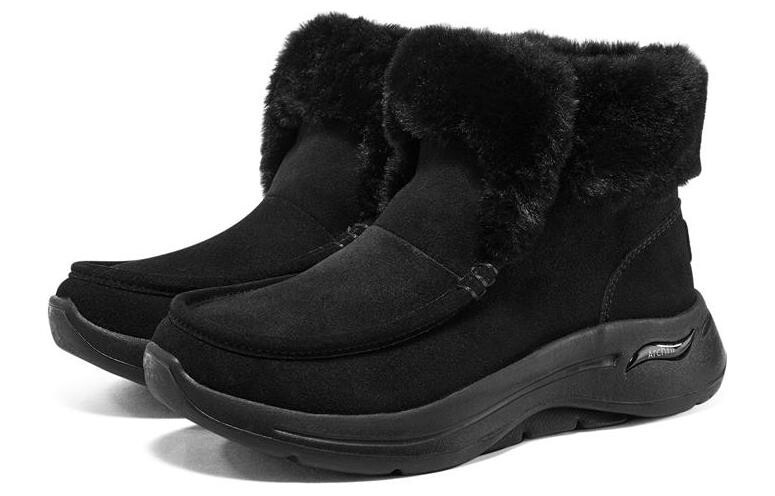 Зимние ботинки Skechers на толстой подошве, черный — фото 3