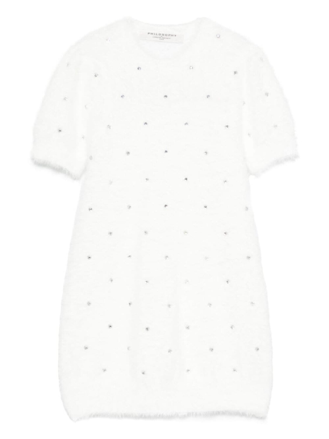 

Philosophy Di Lorenzo Serafini Kids платье с кристаллами, белый