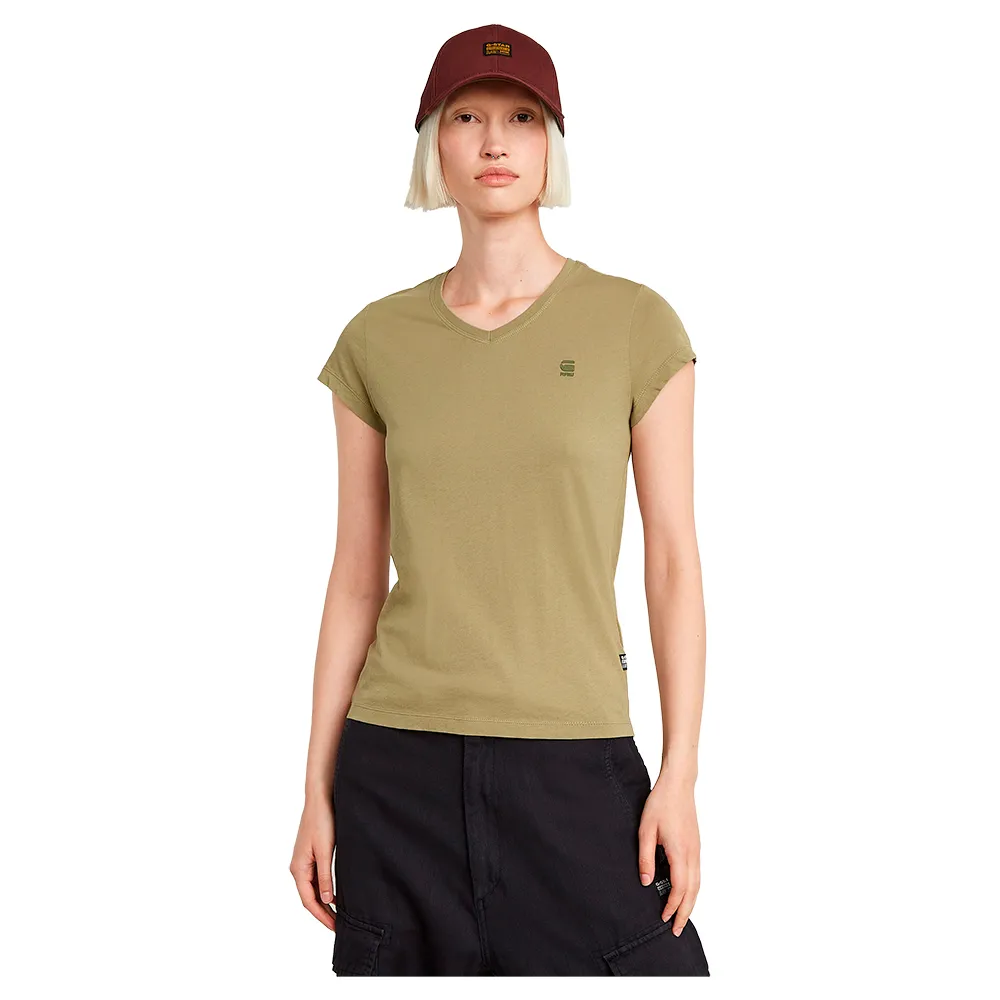

Футболка G-Star Eyben Slim 2.0 short sleeve v neck, зеленый