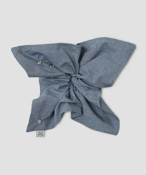 Резинка для волос Squared Scrunchie TYPESERVICE, хлопок, синий — фото 3