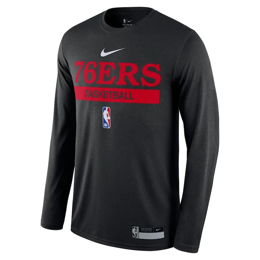 Футболка мужская NBA Philadelphia 76ers 2022/23 Legend On Court Practice Performance Nike, черный — фото 3