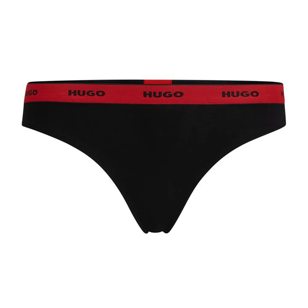 

Стринги HUGO Stripe Pyp, черный