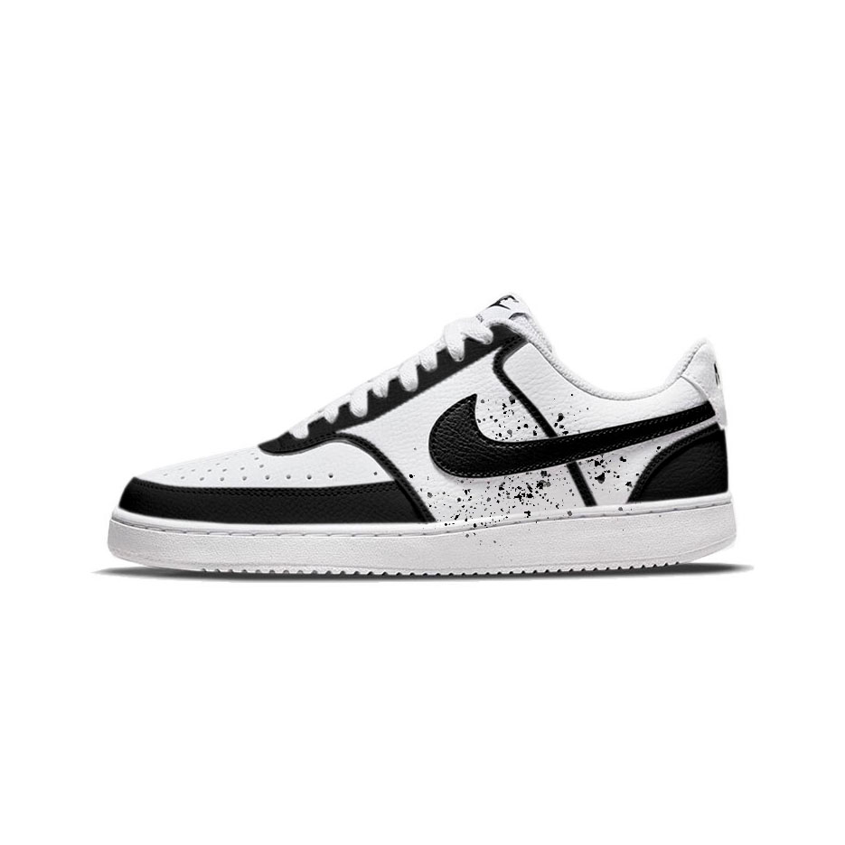 

Nike Court Vision 1 Ink Stained Twins с амортизацией, износостойкие низкие кроссовки для скейтбординга мужские black white