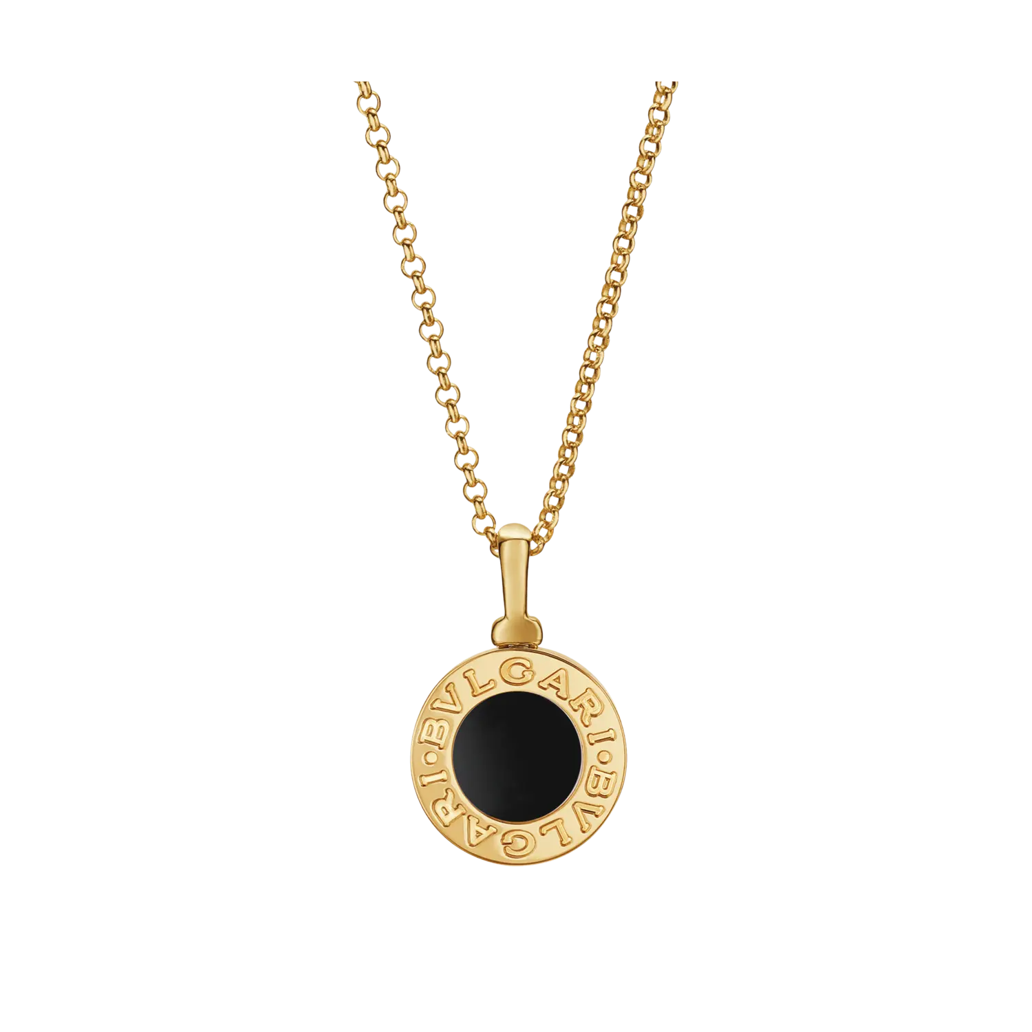 

Колье bvlgari bvlgari из желтого золота 18 карат с ониксом - длина 41-43 см BULGARI