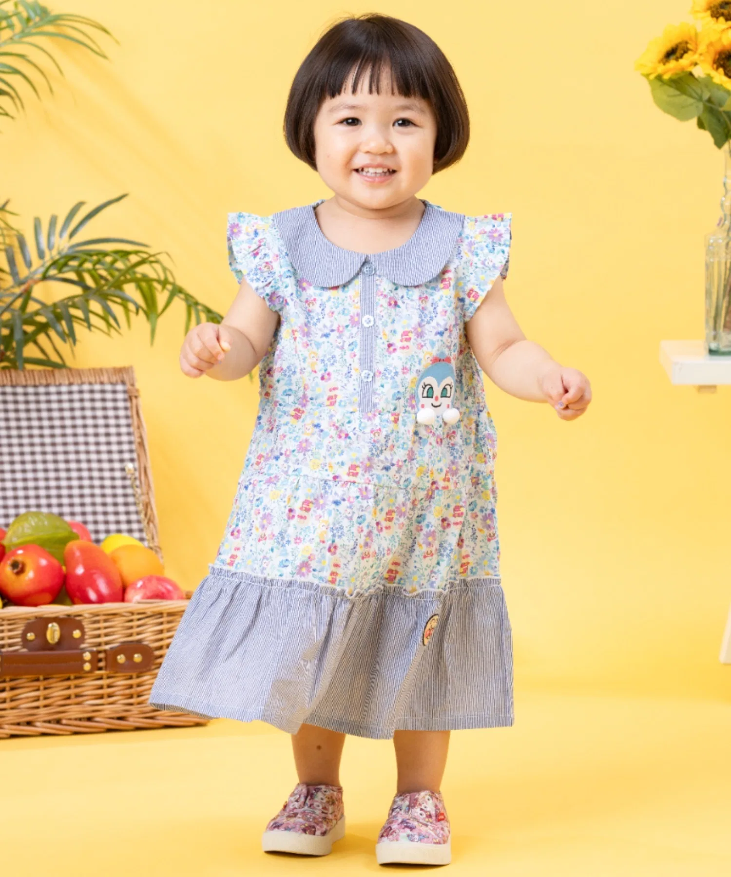 Детское платье ANPANMAN KIDS COLLECTION ひょっこりアップリケワンピース