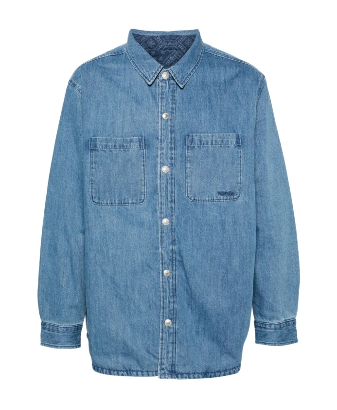 

Джинсовая рубашка с двусторонним логотипом Levi'S, синий