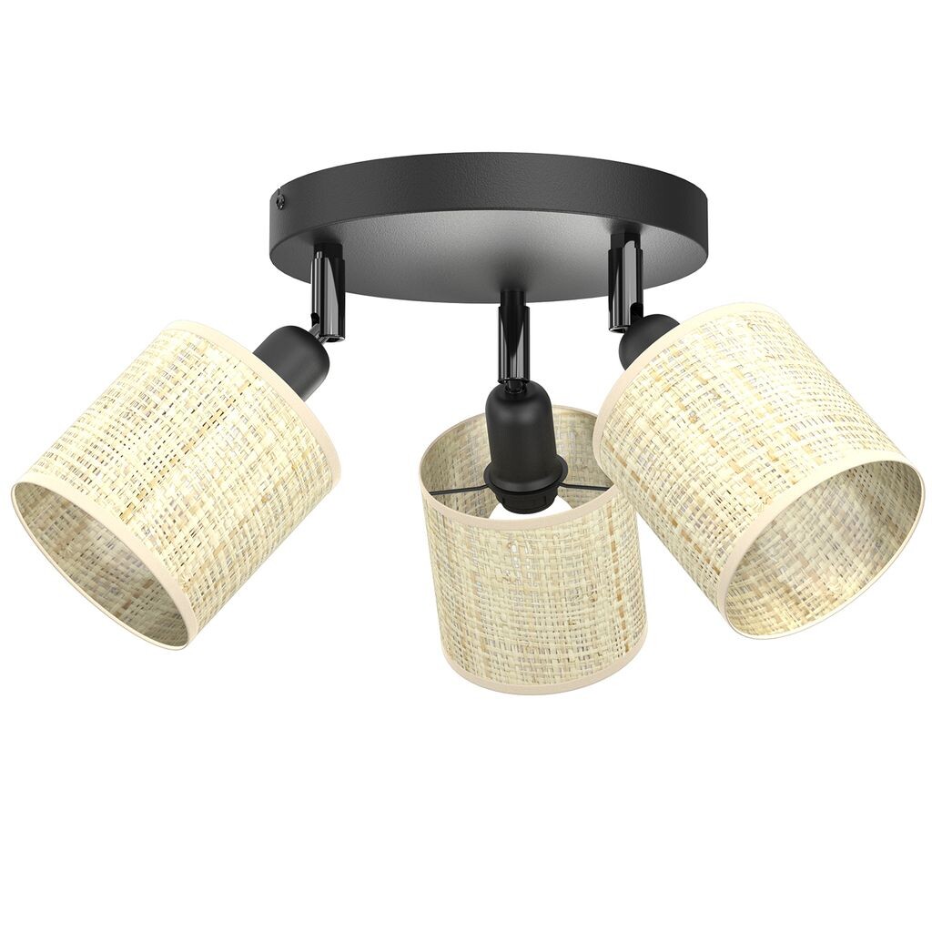 

Лампа LUMINEX RATTAN точечный потолочный светильник освещение черный