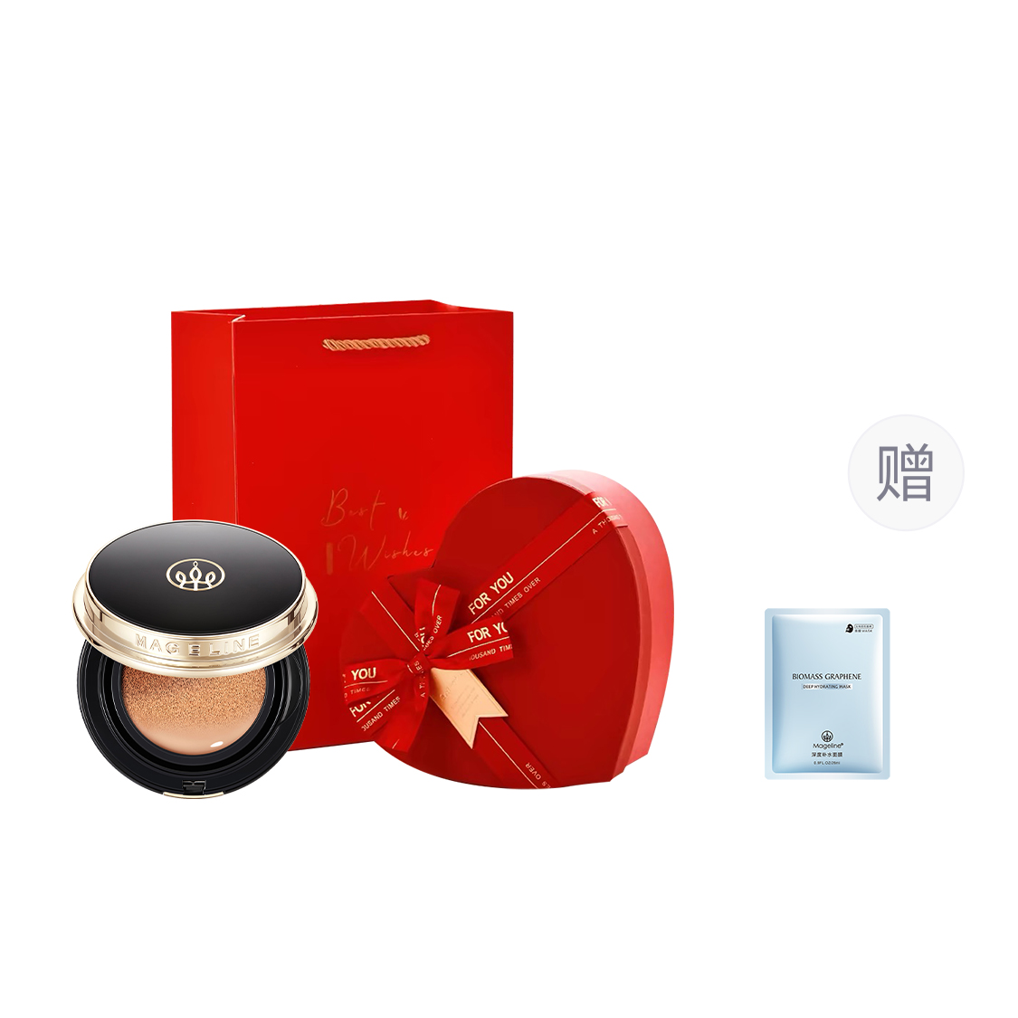 MAGELINE Water Glow Gold Black Air Cushion тональный крем для маскировки и естественного осветления тона кожи 15g — фото 2