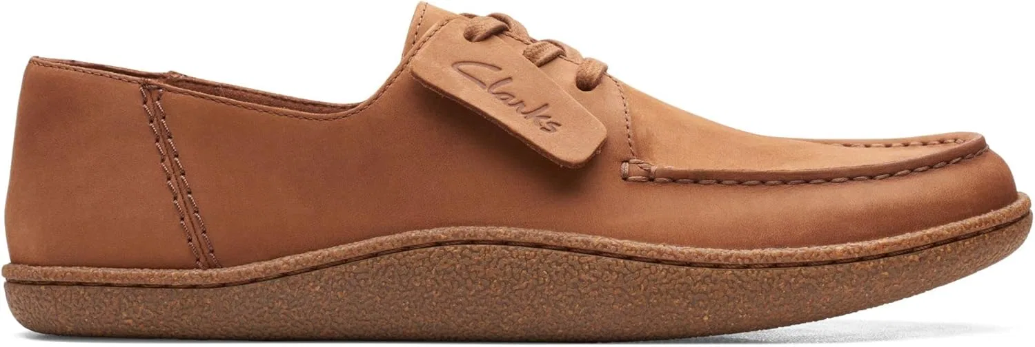 Мужские оксфорды Clarks Pilton Lace, Dark Tan Nubuck — фото 2