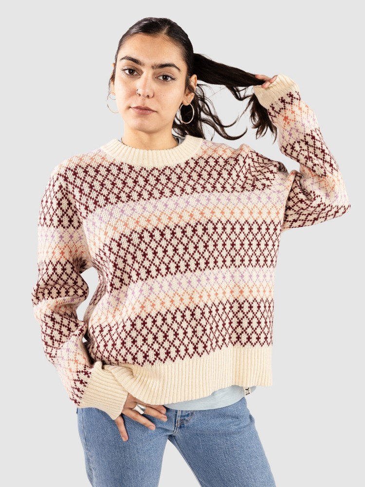 Кардиган Patagonia Recycled Wool-Blend Crewneck Strickjacke, starlight/dark natural — фото 4
