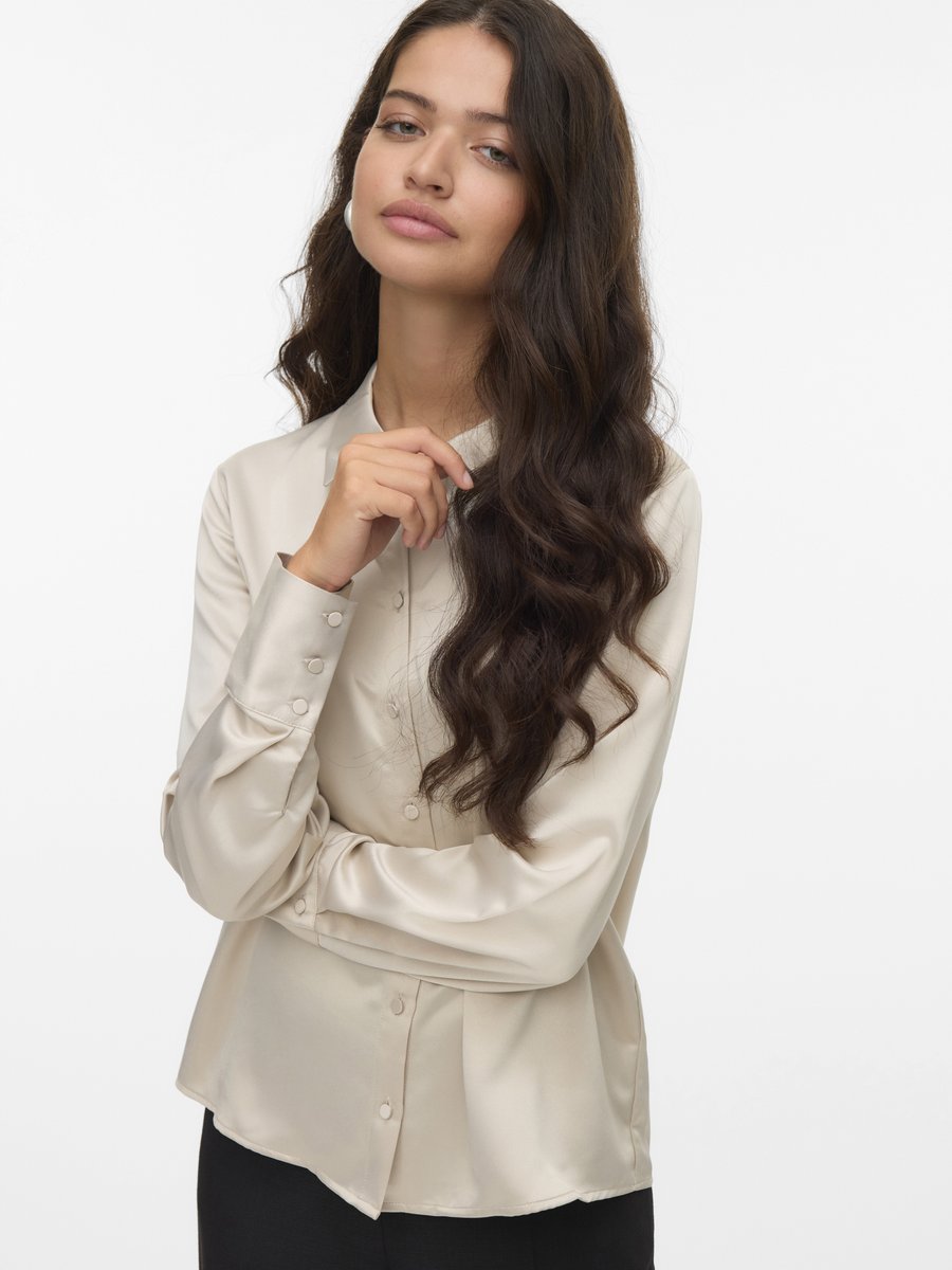 

Блуза Vero Moda VMMERLE LS GA NOOS, Pumice Stone/Beige