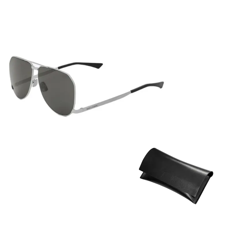 

SAINT LAURENT Пилотские солнцезащитные очки Pilot-frame, Silver