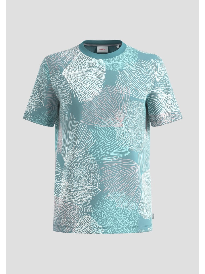 

s.Oliver Футболка цвета 65A2_бирюзовый, Зеленый, s.Oliver Футболка цвета 65A2_бирюзовый