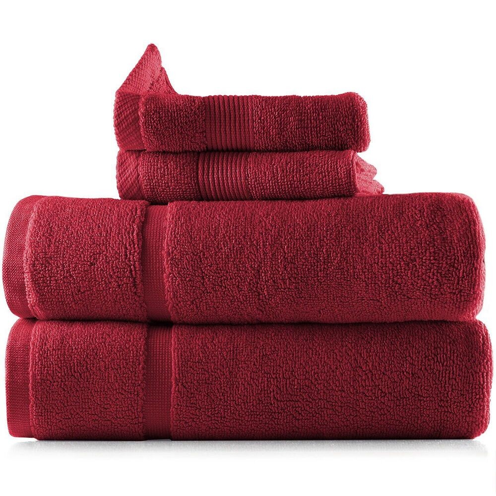 

Набор ковриков для ванной и мочалок из 4 шт., 600 Гсм Stock Preferred, цвет Burgundy Red