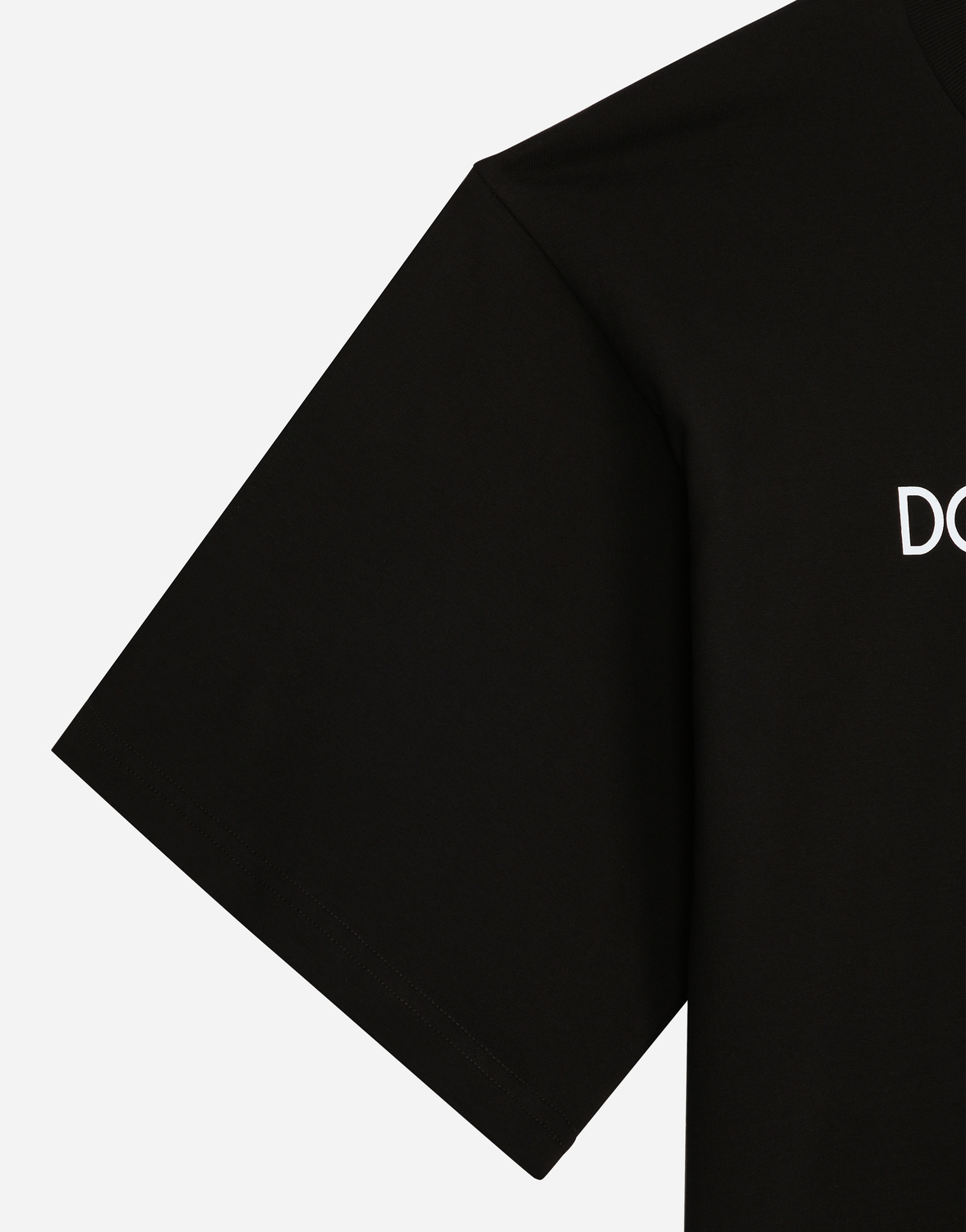 Хлопковая футболка с короткими рукавами с надписью dolce&gabbana Dolce & Gabbana, черный — фото 4