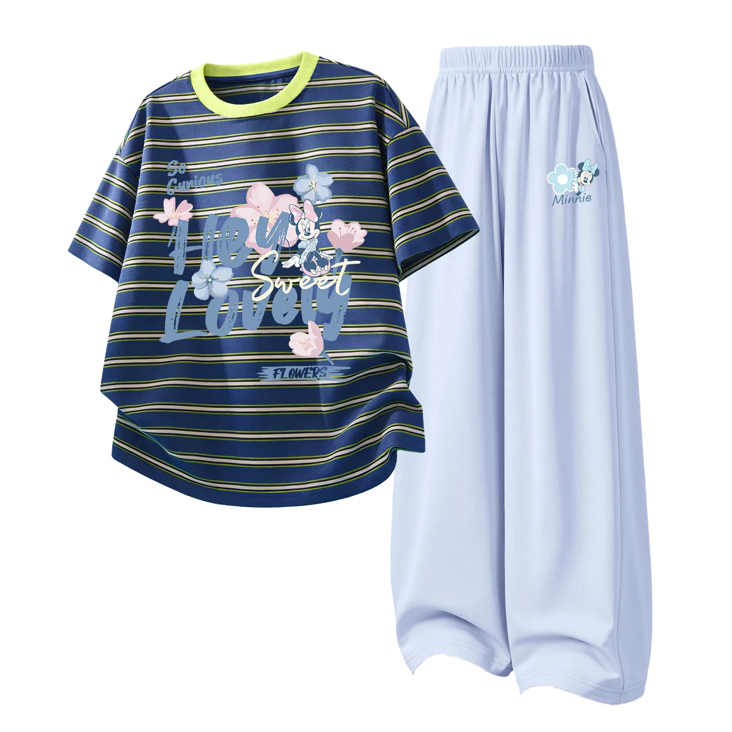 Детский спортивный костюм Disney Casual Sportswear 2 Piece Set, Dazzle Heart K Pink Brown и Mountain Gray — фото 3