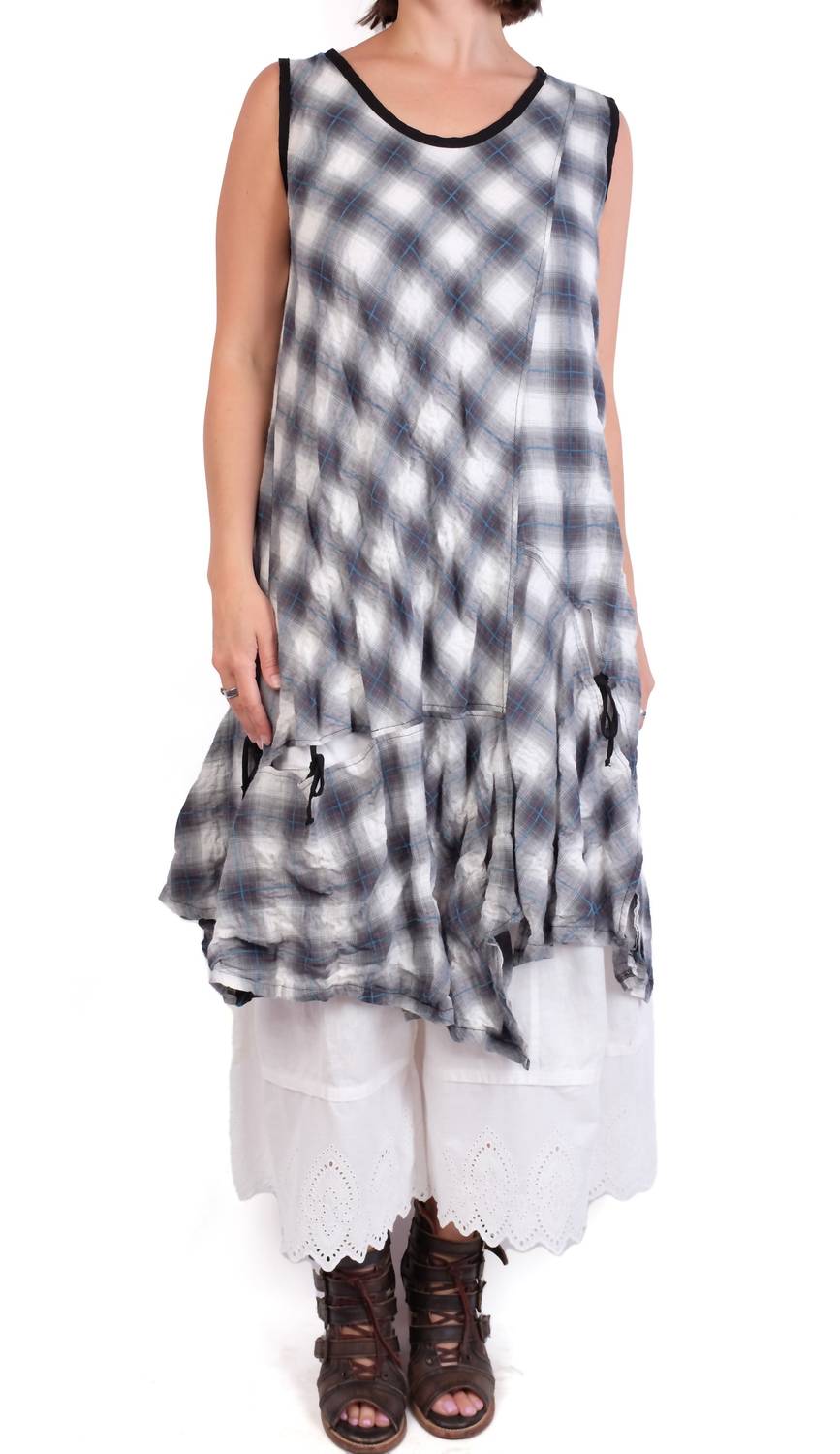 

Платье короткое с деталями в виде галстука в цвете "полночь" Bodil, Midnight