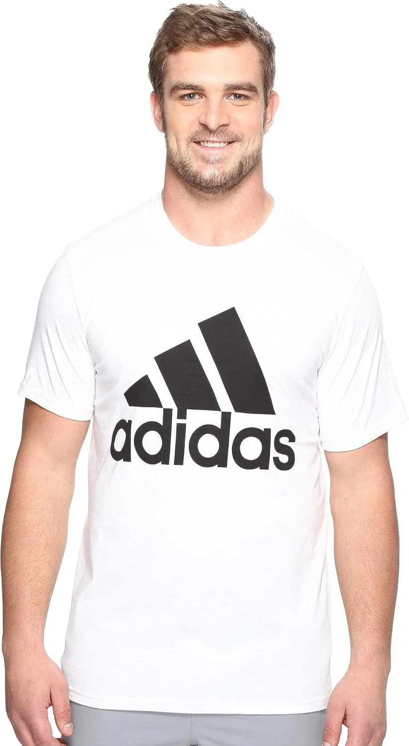 Футболка с логотипом adidas, мужская, цвет White/Black