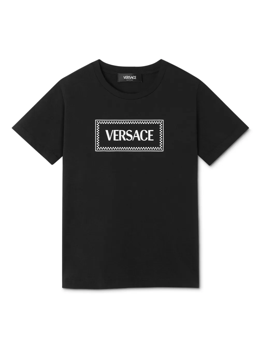 

Футболка с логотипом Versace Kids, черный