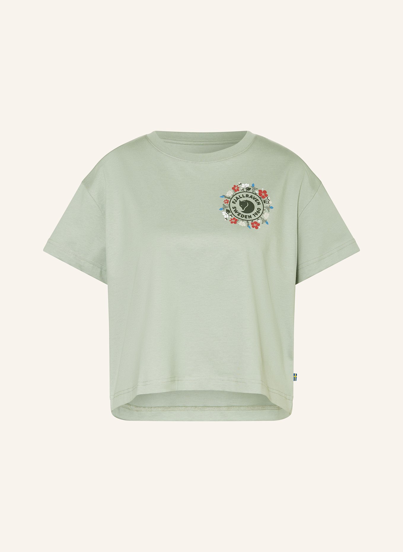 

Футболка fjällblomster Fjällräven, зеленый