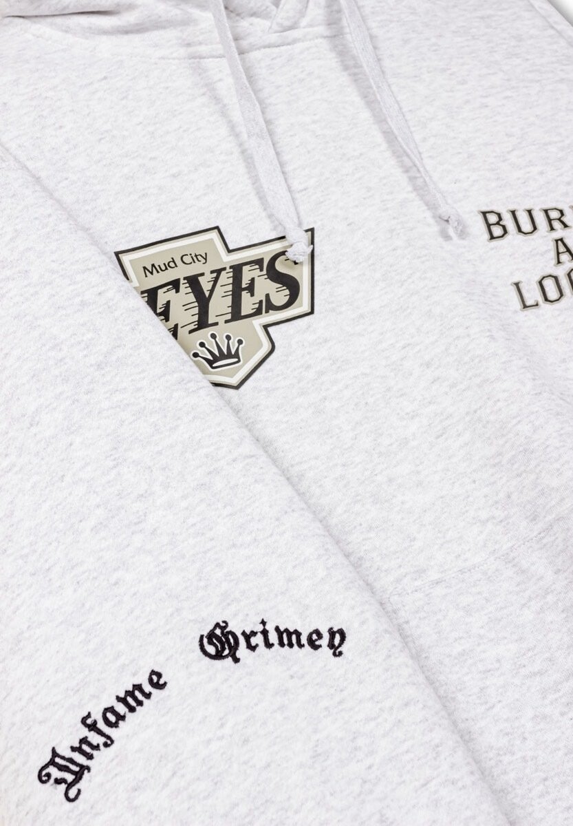 

Свитер с капюшоном SUDADERA CAUSING PANIC VINTAGE Grimey, серый
