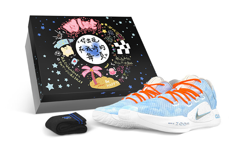 

Баскетбольные кроссовки Hyperdunk X мужские с низким верхом, белые/синие/оранжевые Nike