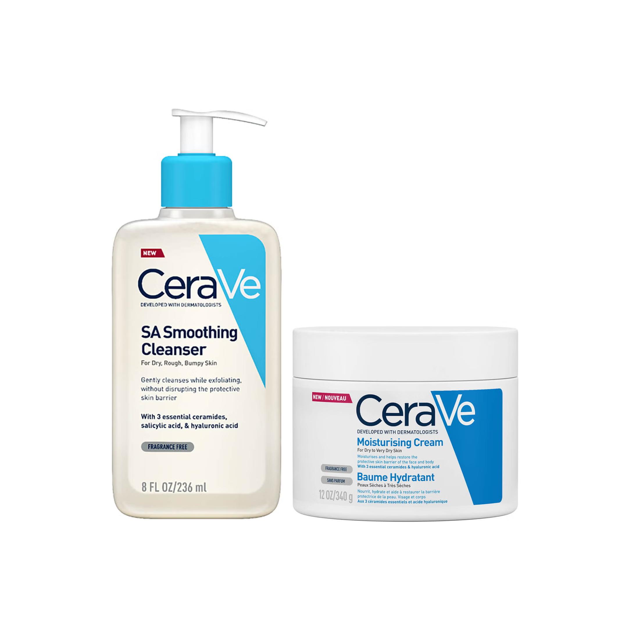 

Очищающее средство с салициловой кислотой для успокаивающего ухода за кожей увлажняющее очищение 236мл+340г CeraVe