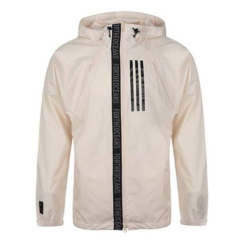 

Куртка adidas WND M Casual Sports hooded Woven Jacket Beige, цвет creamy