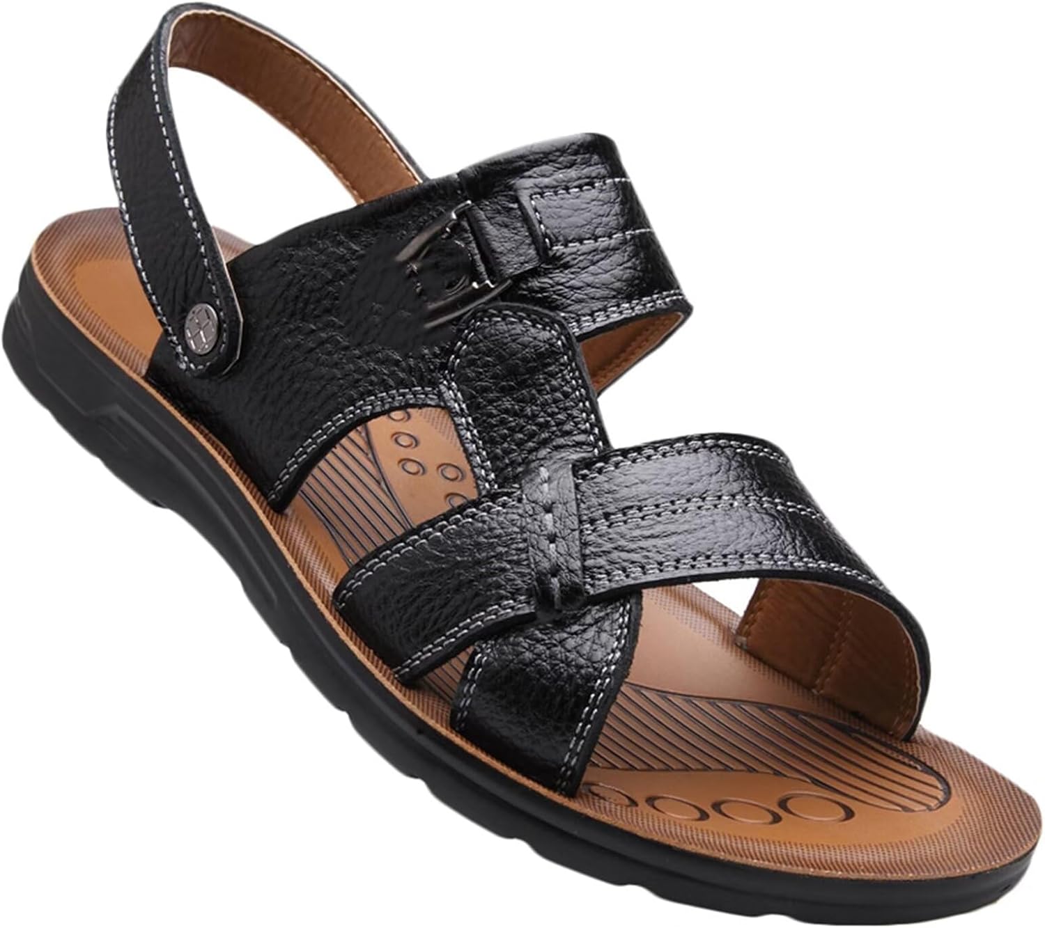 

Мужские сандалии HNVAVQ, кожаные сандалии для пляжа, летние спортивные сандалии, сандалии для прогулок, шлепанцы-рыбака, C