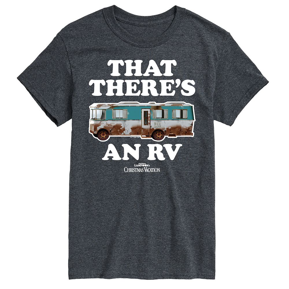 

Мужская футболка с рисунком National Lampoon's Christmas Vacation RV Licensed Character, цвет Charcoal Gray