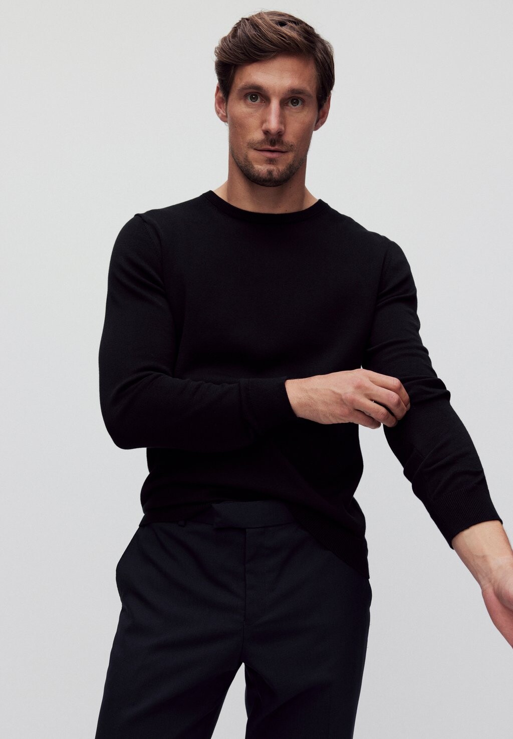 

Вязаный свитер Menton knitted sweater Bläck, цвет black