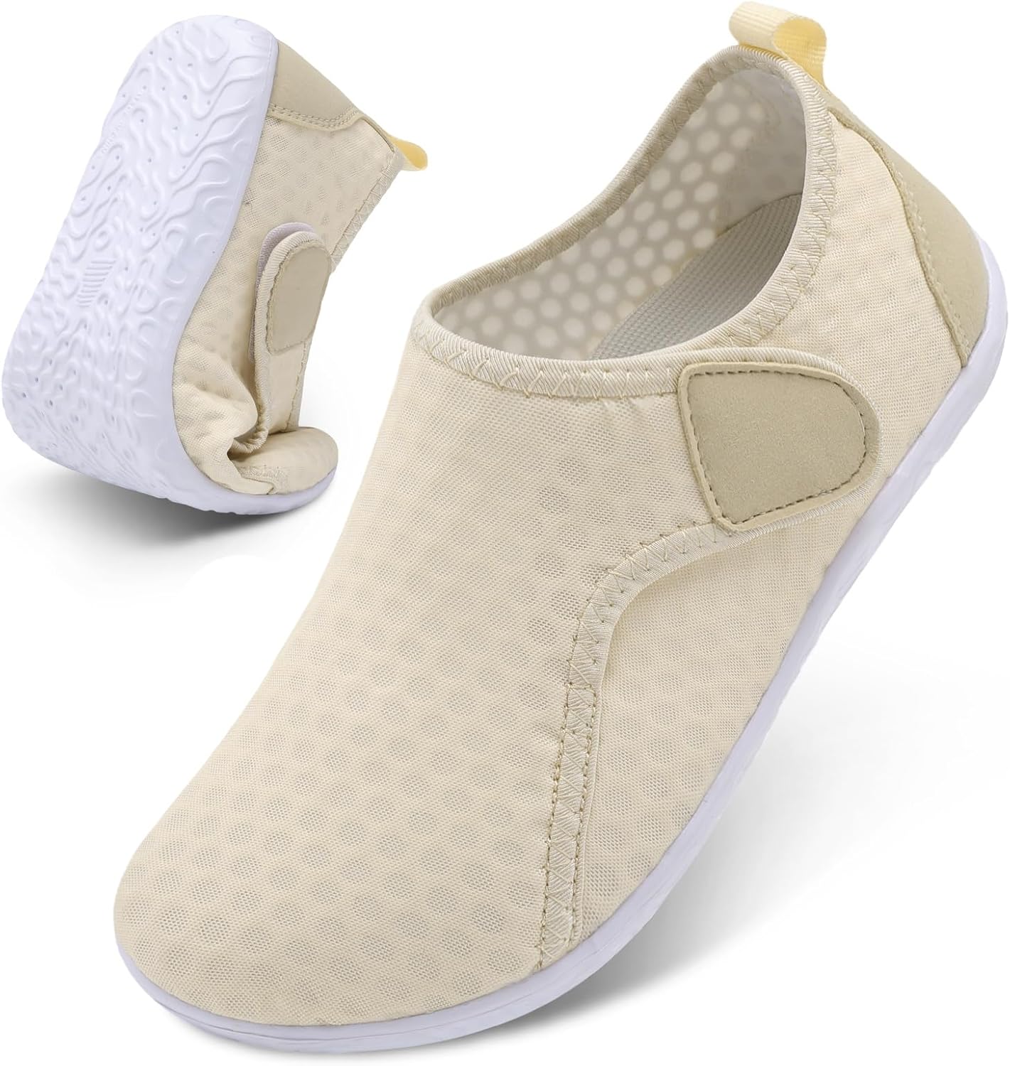 

Водные тапочки XIHALOOK для женщин и мужчин, быстро сохнут, легкие, босоножки для пляжа, плавания, бассейна, серфинга, йоги и спорта, бежевый