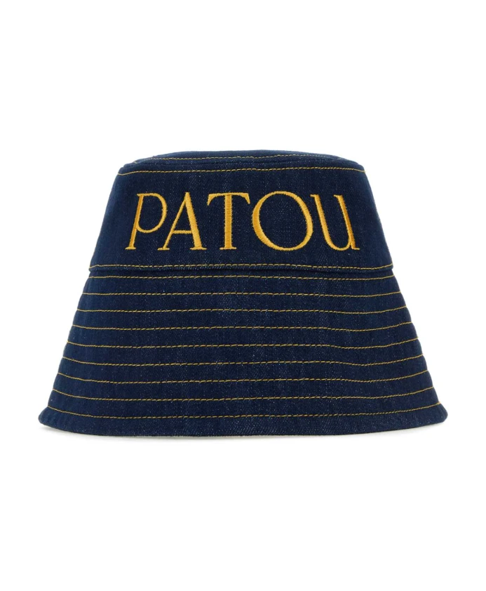 

Стильная шапка из темного денима. Patou, синий