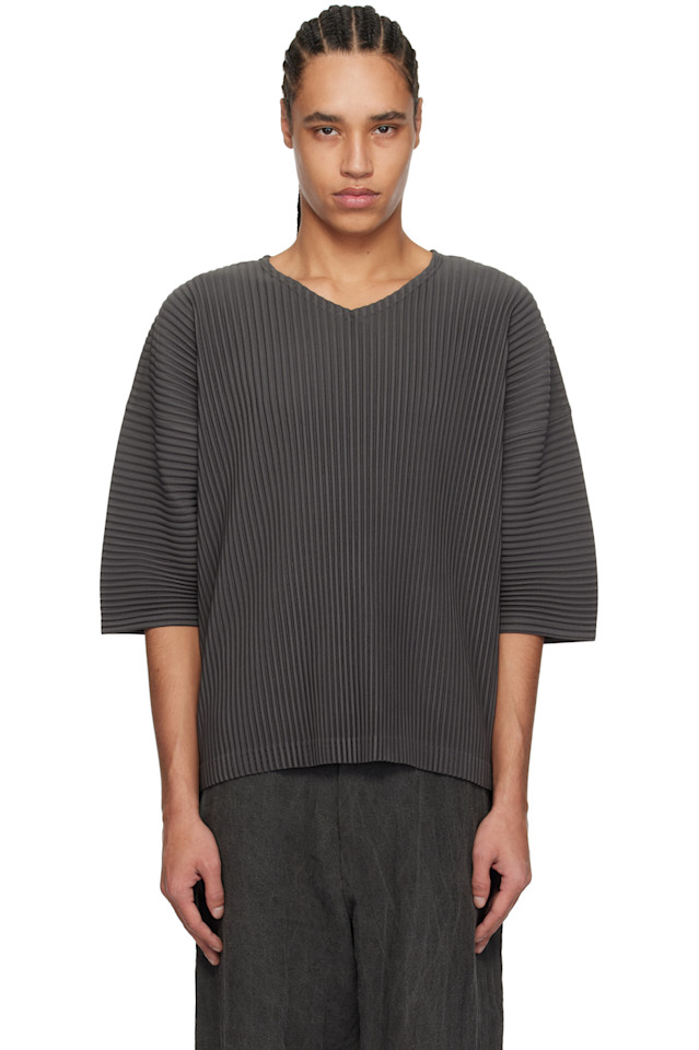 

Футболка Monthly color march Homme Plissé Issey Miyake, серый
