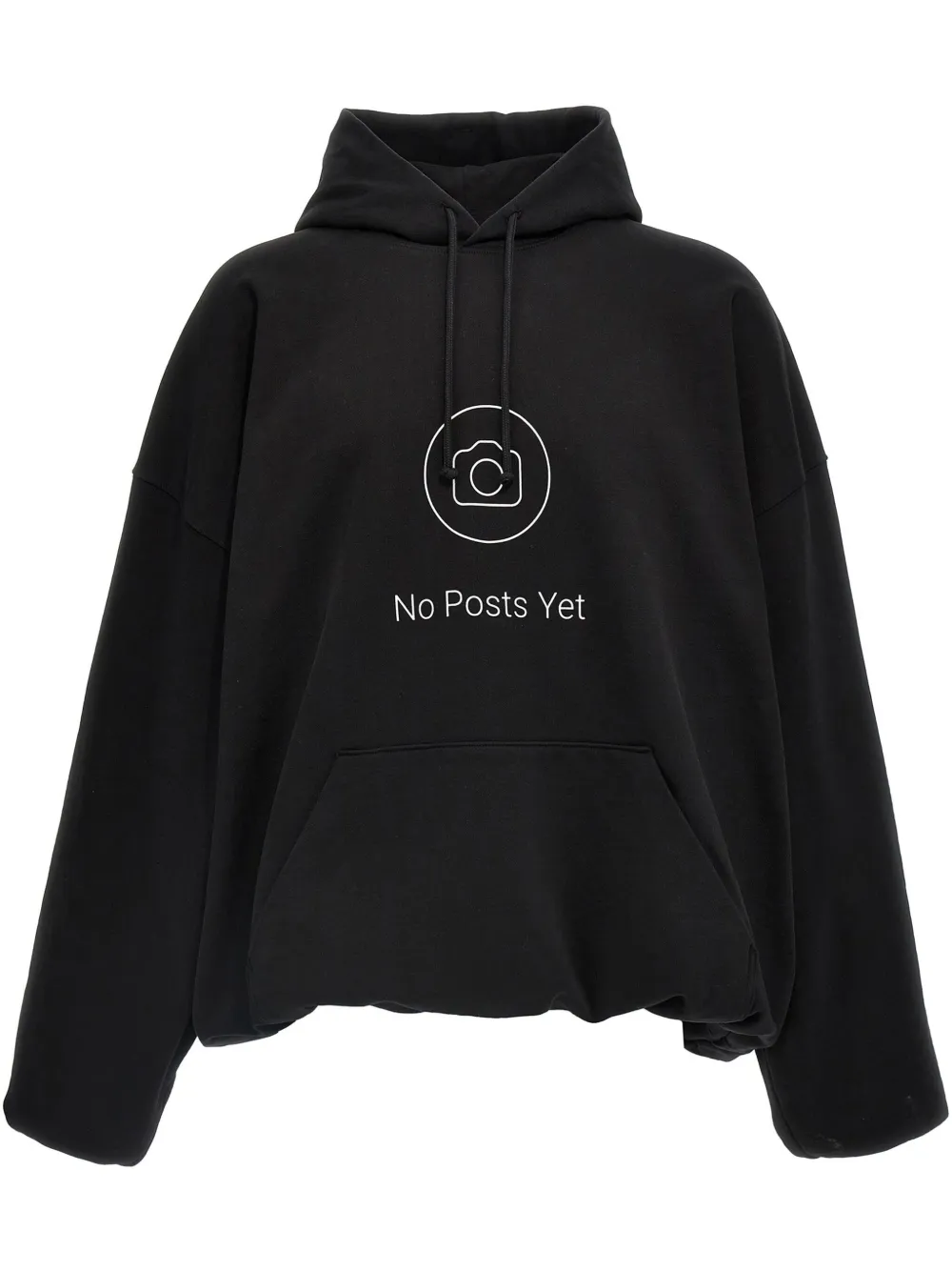 

Худи No Posts' с графичным принтом VETEMENTS, черный