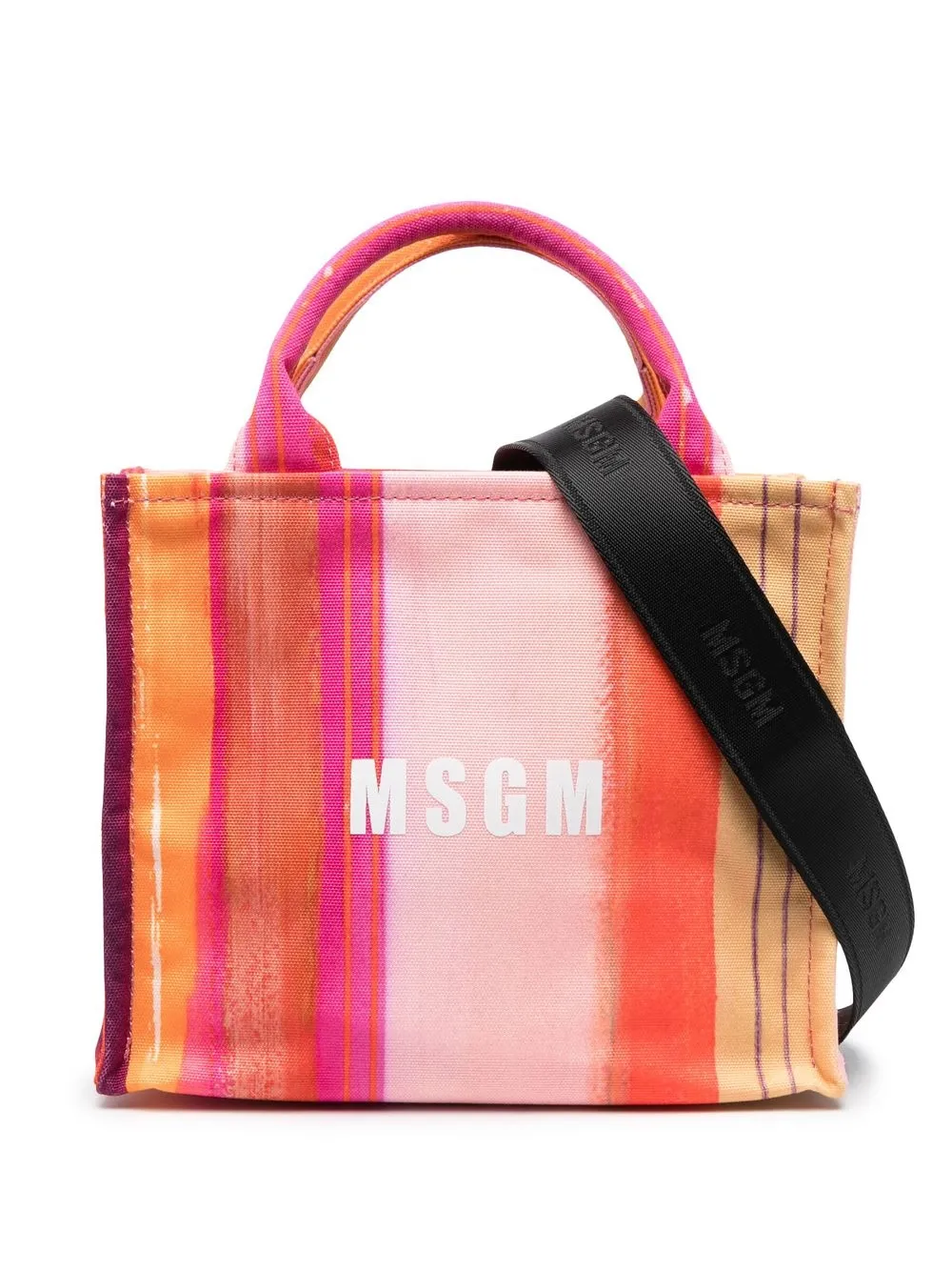 

Сумка-тоут с логотипом MSGM, розовый